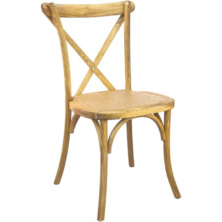 Flash Furniture Advantage Hand Scraped Natural X-Back Chair X-BACK-NAT